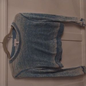 Blue crop sweatshirt